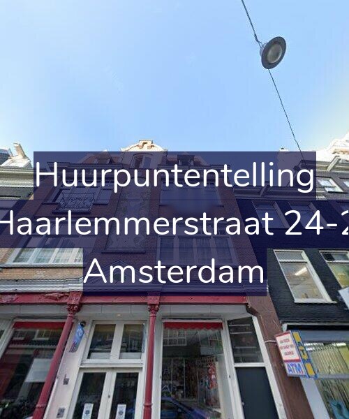 Foto gevel Huurpuntentelling voor Haarlemmerstraat 24-2, Amsterdam