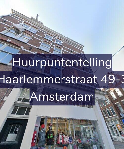 Foto gevel Huurpuntentelling voor Haarlemmerstraat 49-3, Amsterdam