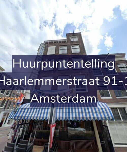 Foto gevel Huurpuntentelling voor Haarlemmerstraat 91-1, Amsterdam