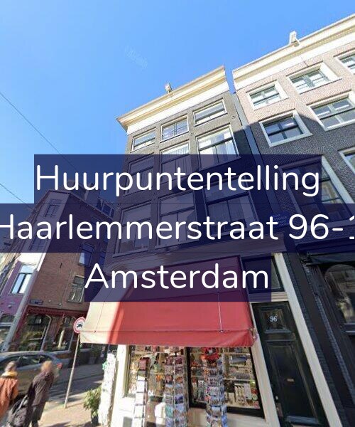 Foto gevel Huurpuntentelling voor Haarlemmerstraat 96-1, Amsterdam
