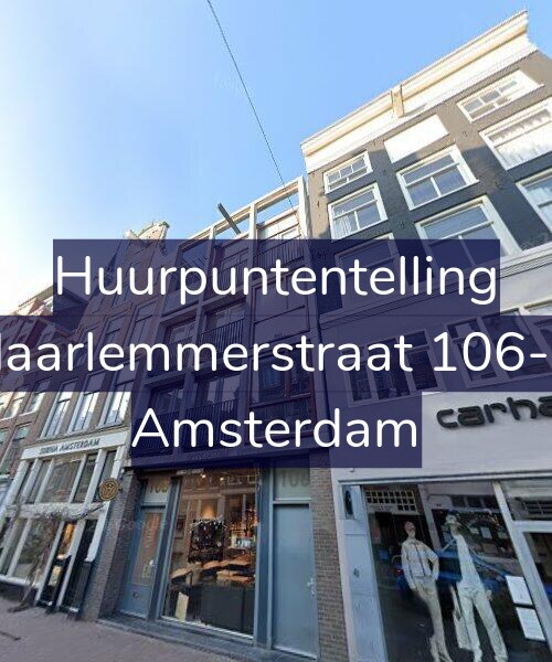 Foto gevel Huurpuntentelling voor Haarlemmerstraat 106-A, Amsterdam