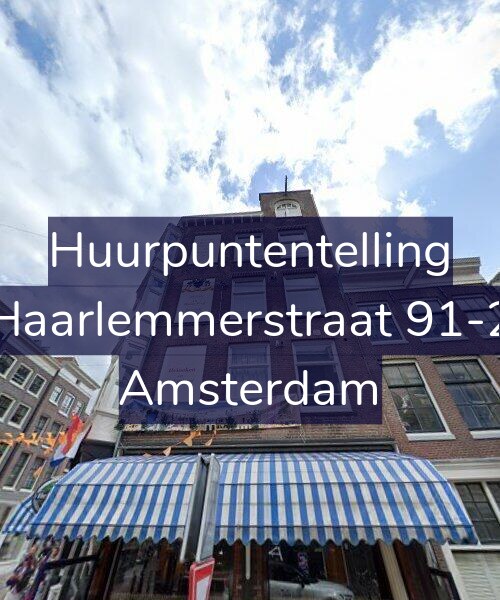 Foto gevel Huurpuntentelling voor Haarlemmerstraat 91-2, Amsterdam