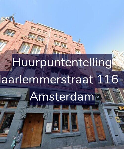Foto gevel Huurpuntentelling voor Haarlemmerstraat 116-B, Amsterdam