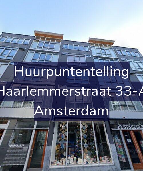 Foto gevel Huurpuntentelling voor Haarlemmerstraat 33-A, Amsterdam