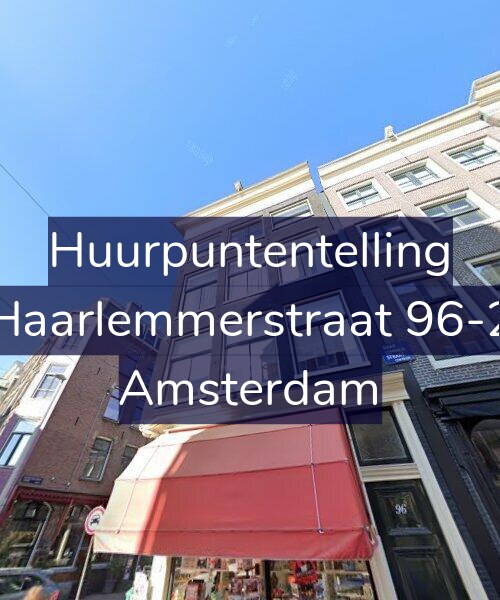 Foto gevel Huurpuntentelling voor Haarlemmerstraat 96-2, Amsterdam