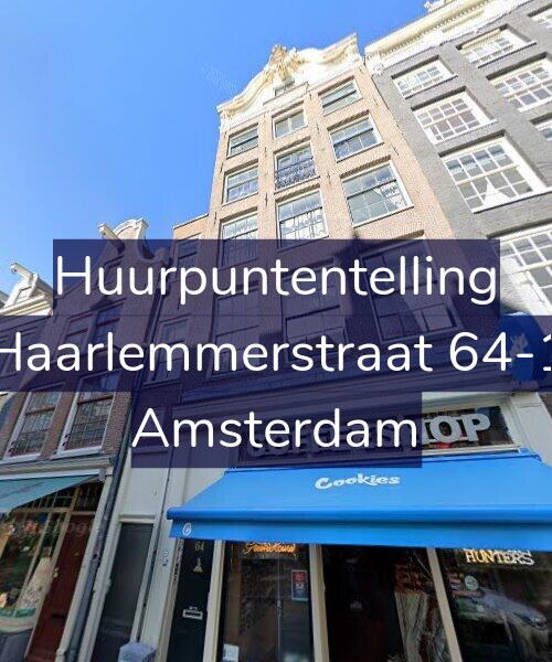 Foto gevel Huurpuntentelling voor Haarlemmerstraat 64-1, Amsterdam