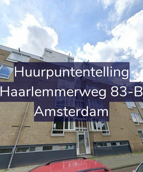 Foto gevel Huurpuntentelling voor Haarlemmerweg 83-B, Amsterdam