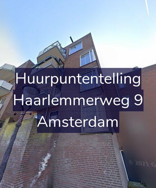 Foto gevel Huurpuntentelling voor Haarlemmerweg 9, Amsterdam