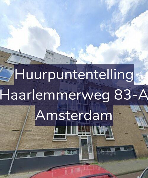 Foto gevel Huurpuntentelling voor Haarlemmerweg 83-A, Amsterdam