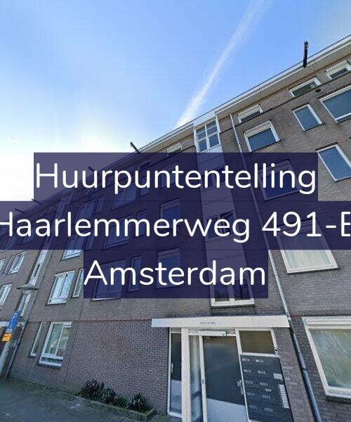 Foto gevel Huurpuntentelling voor Haarlemmerweg 491-B, Amsterdam