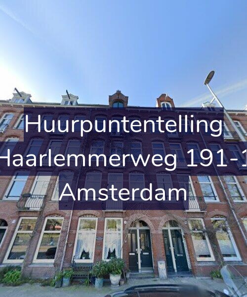Foto gevel Huurpuntentelling voor Haarlemmerweg 191-1, Amsterdam