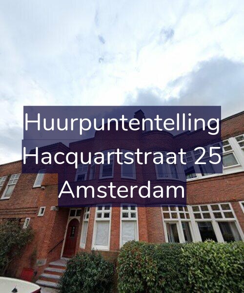 Foto gevel Huurpuntentelling voor Hacquartstraat 25, Amsterdam