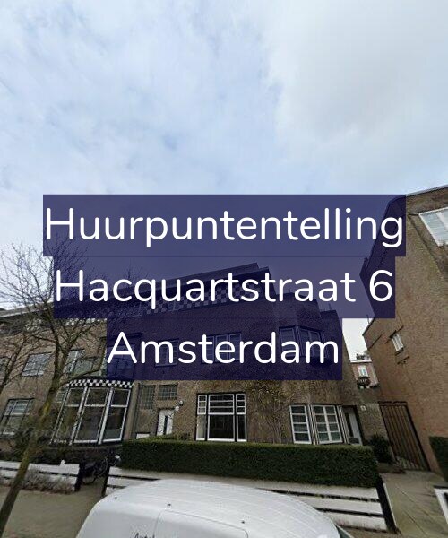 Foto gevel Huurpuntentelling voor Hacquartstraat 6, Amsterdam