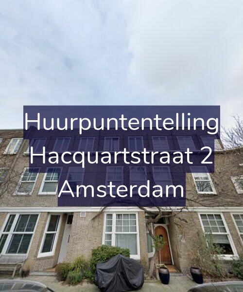 Foto gevel Huurpuntentelling voor Hacquartstraat 2, Amsterdam