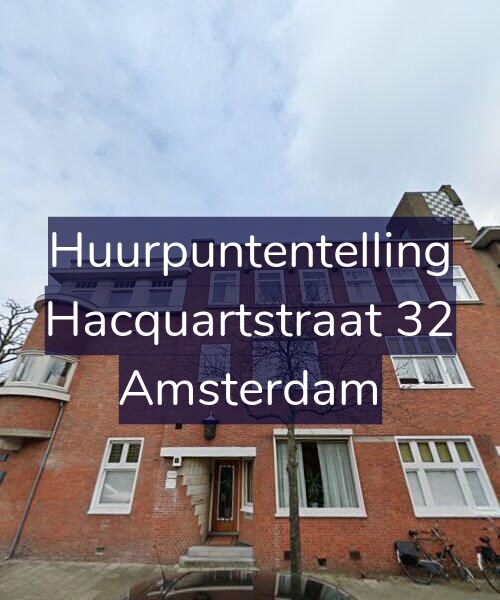 Foto gevel Huurpuntentelling voor Hacquartstraat 32, Amsterdam