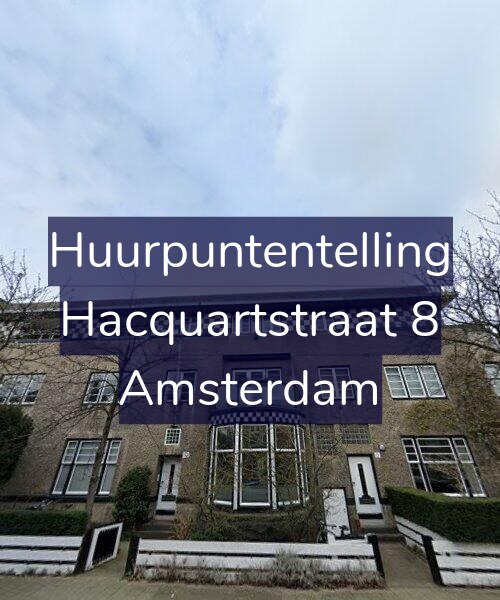 Foto gevel Huurpuntentelling voor Hacquartstraat 8, Amsterdam