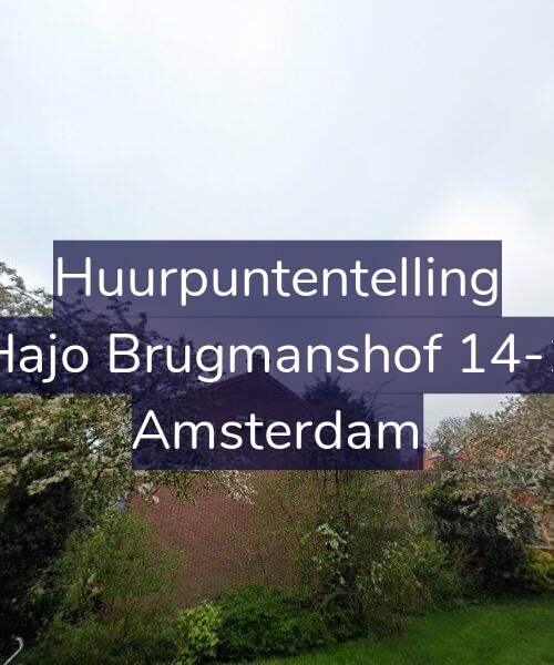 Foto gevel Huurpuntentelling voor Hajo Brugmanshof 14-1, Amsterdam