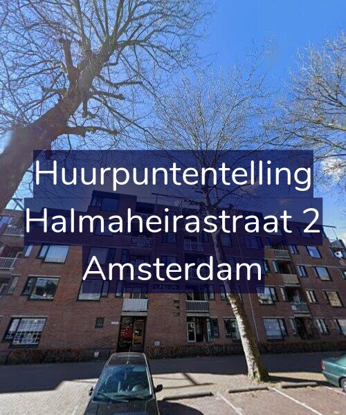 Foto gevel Huurpuntentelling voor Halmaheirastraat 2, Amsterdam