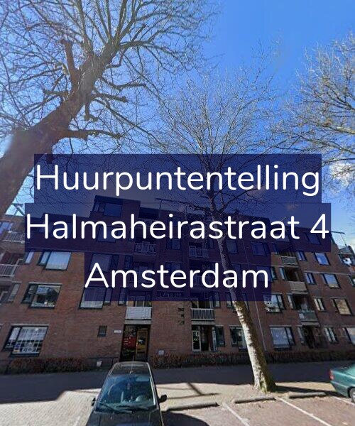 Foto gevel Huurpuntentelling voor Halmaheirastraat 4, Amsterdam