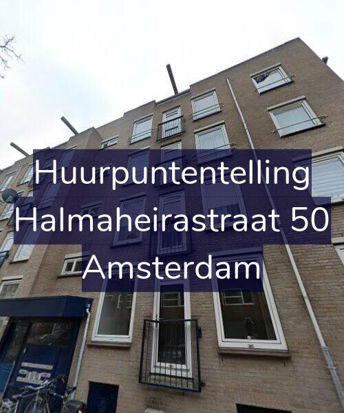 Foto gevel Huurpuntentelling voor Halmaheirastraat 50, Amsterdam