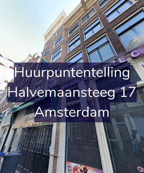 Foto gevel Huurpuntentelling voor Halvemaansteeg 17, Amsterdam