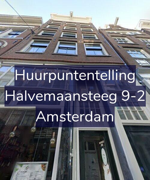 Foto gevel Huurpuntentelling voor Halvemaansteeg 9-2, Amsterdam