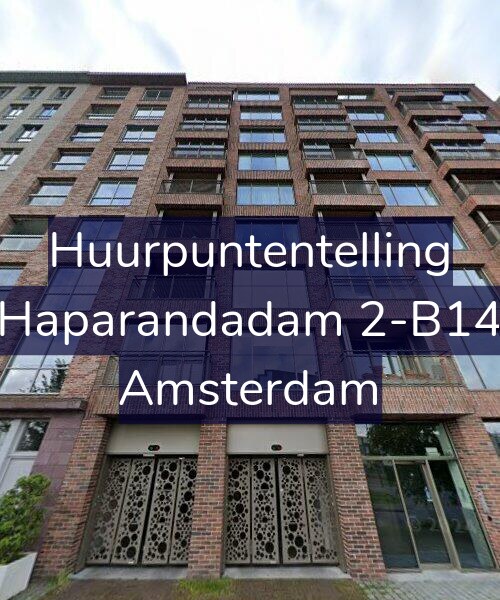 Foto gevel Huurpuntentelling voor Haparandadam 2-B14, Amsterdam