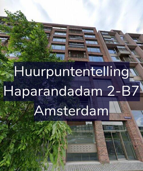Foto gevel Huurpuntentelling voor Haparandadam 2-B7, Amsterdam
