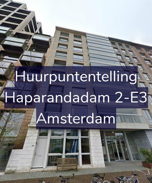 Foto gevel Huurpuntentelling voor Haparandadam 2-E3, Amsterdam