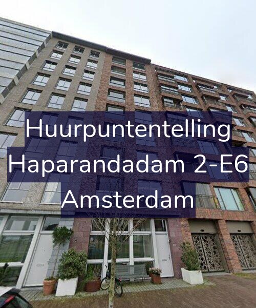 Foto gevel Huurpuntentelling voor Haparandadam 2-E6, Amsterdam