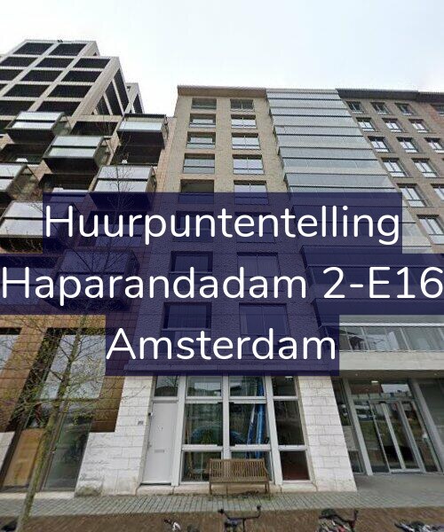 Foto gevel Huurpuntentelling voor Haparandadam 2-E16, Amsterdam