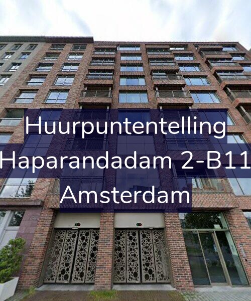 Foto gevel Huurpuntentelling voor Haparandadam 2-B11, Amsterdam