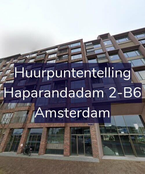 Foto gevel Huurpuntentelling voor Haparandadam 2-B6, Amsterdam