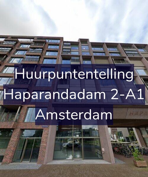 Foto gevel Huurpuntentelling voor Haparandadam 2-A1, Amsterdam