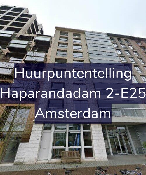 Foto gevel Huurpuntentelling voor Haparandadam 2-E25, Amsterdam