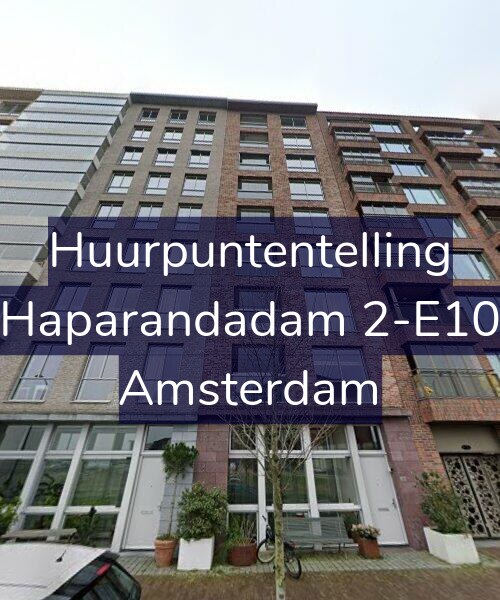 Foto gevel Huurpuntentelling voor Haparandadam 2-E10, Amsterdam