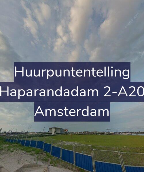 Foto gevel Huurpuntentelling voor Haparandadam 2-A20, Amsterdam