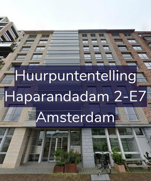 Foto gevel Huurpuntentelling voor Haparandadam 2-E7, Amsterdam
