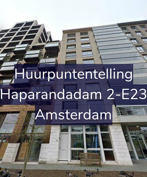 Foto gevel Huurpuntentelling voor Haparandadam 2-E23, Amsterdam