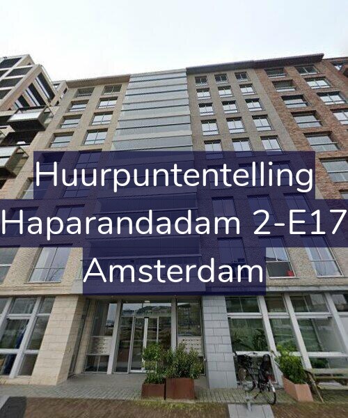 Foto gevel Huurpuntentelling voor Haparandadam 2-E17, Amsterdam