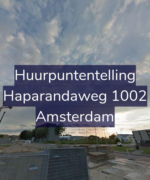 Foto gevel Huurpuntentelling voor Haparandaweg 1002, Amsterdam
