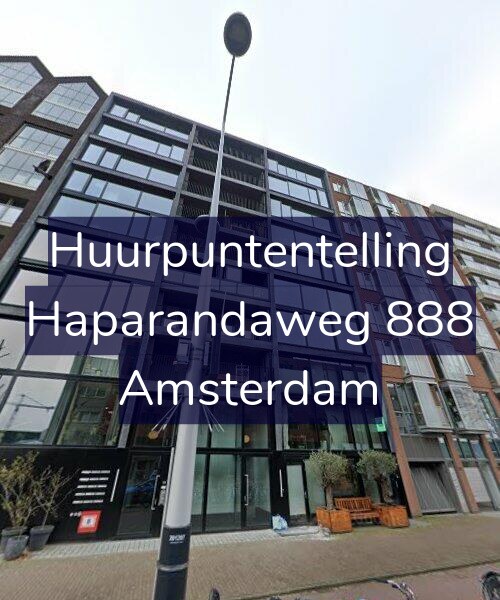 Foto gevel Huurpuntentelling voor Haparandaweg 888, Amsterdam