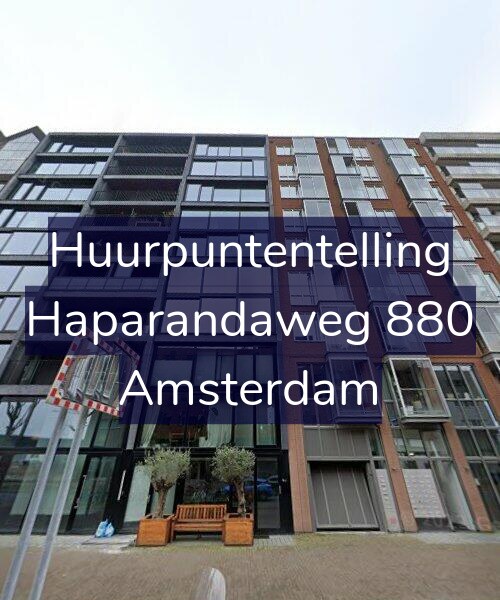 Foto gevel Huurpuntentelling voor Haparandaweg 880, Amsterdam