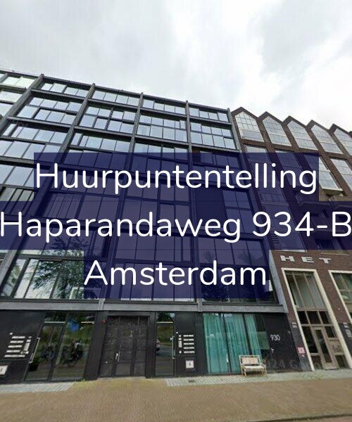 Foto gevel Huurpuntentelling voor Haparandaweg 934-B, Amsterdam