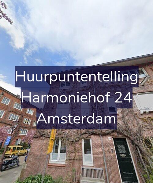 Foto gevel Huurpuntentelling voor Harmoniehof 24, Amsterdam