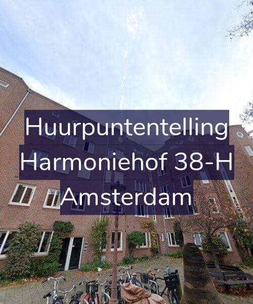 Foto gevel Huurpuntentelling voor Harmoniehof 38-H, Amsterdam