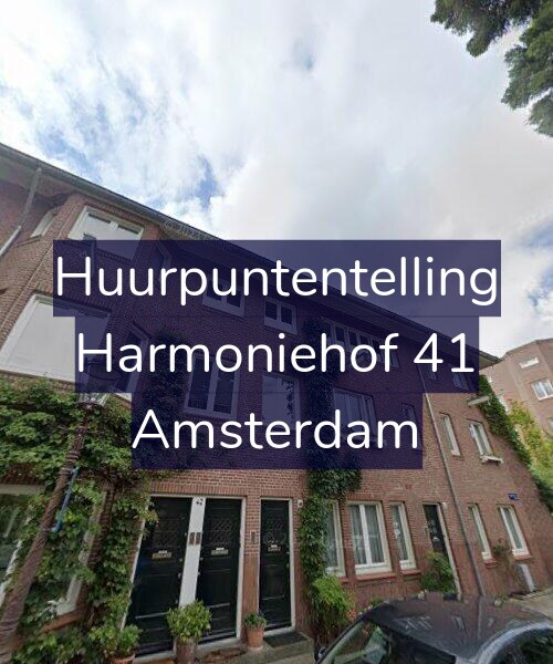 Foto gevel Huurpuntentelling voor Harmoniehof 41, Amsterdam