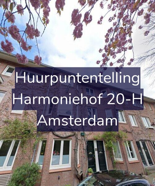 Foto gevel Huurpuntentelling voor Harmoniehof 20-H, Amsterdam