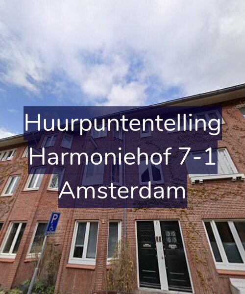 Foto gevel Huurpuntentelling voor Harmoniehof 7-1, Amsterdam