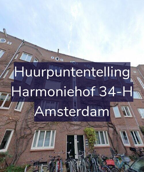 Foto gevel Huurpuntentelling voor Harmoniehof 34-H, Amsterdam